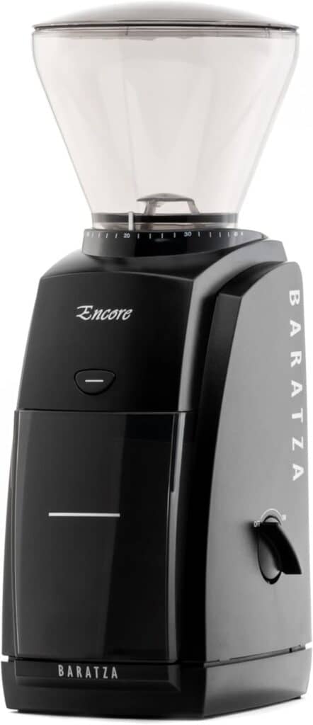 Baratza Encore conical burr coffee grinder in black