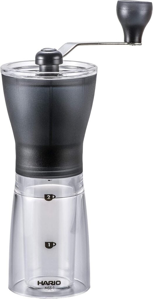 Hario Mini Mill manual coffee grinder with ceramic burrs